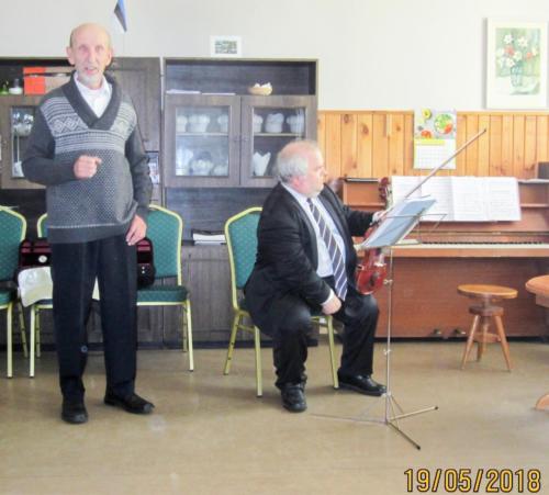 K.Pätsi muuseumis esinesid muuseumiööl Jaan Audru (klaver) ja Valdo Subi (viiul)